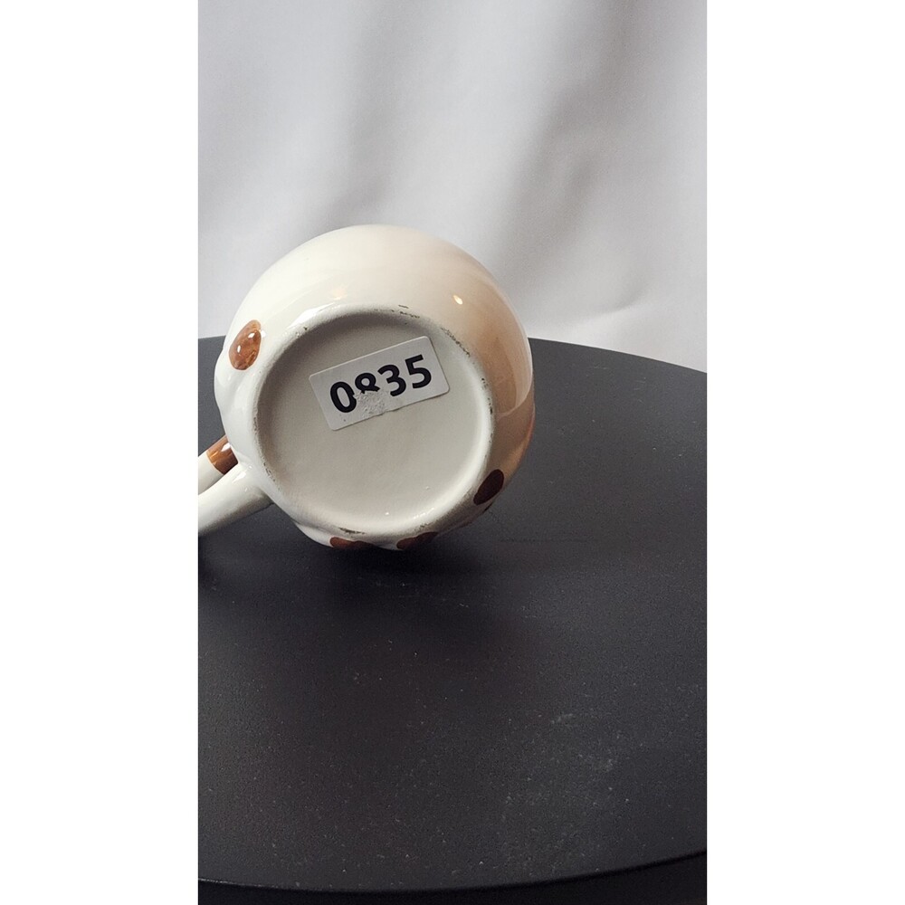 White Tramp Dog Ceramic Coffee Cappuccino Cup Mug & Sleeping Puppy Spoon Set - Picture 5 of 5